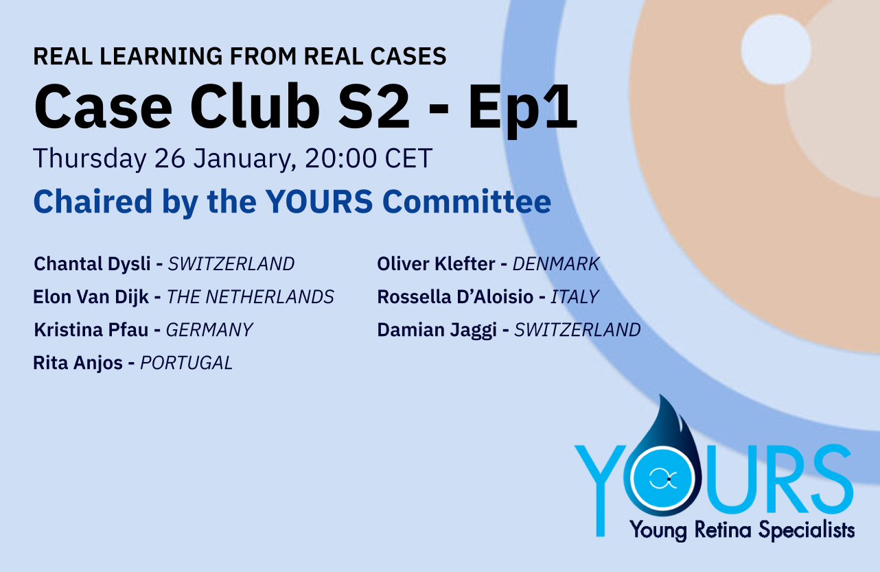 Feature image for Case Club S2 EP1, featuring presenters, Oliver Klefter (Denmark), Rita Anjos (Portugal), Rossella D’Aloisio (Italy), Damian Jaggi (Switzerland) & Kristina Pfau (Switzerland).