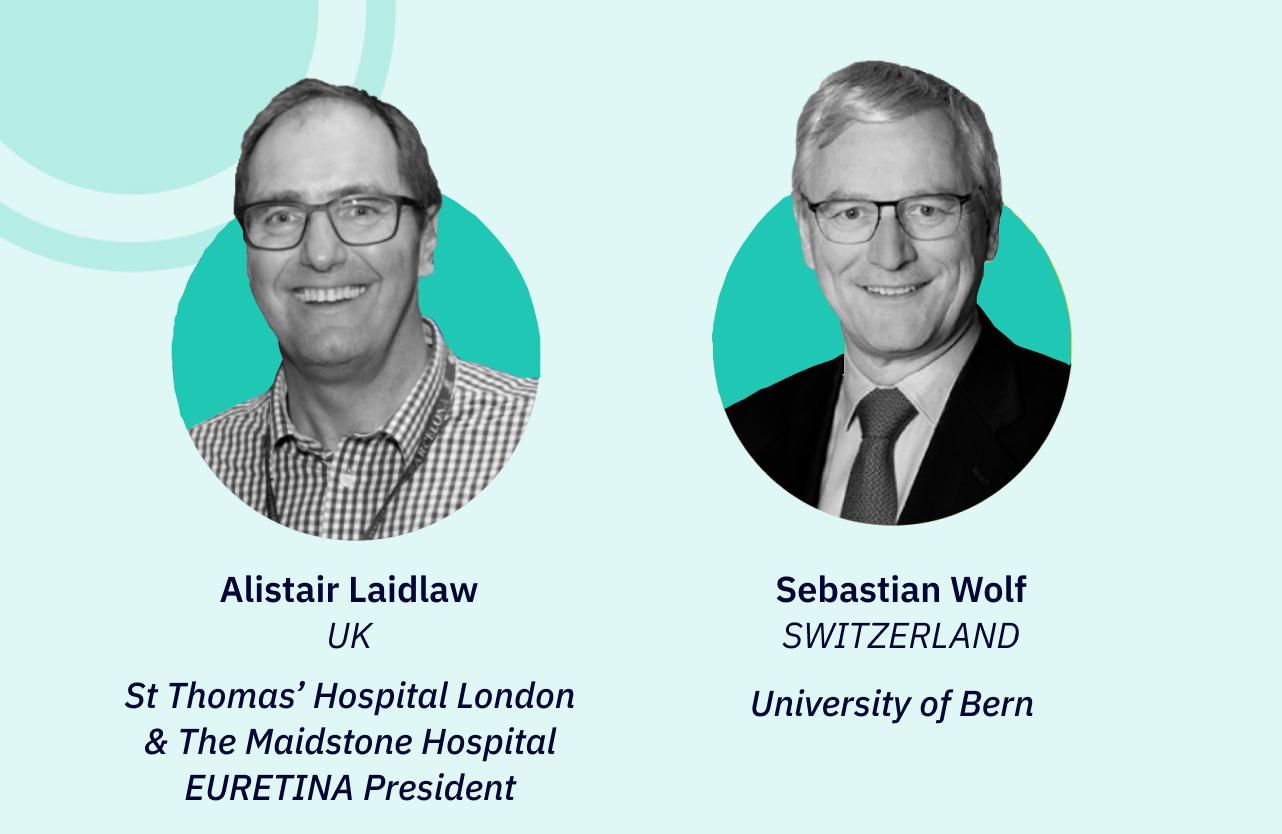 Feature image for Educational webinar, featuring headshots of chairs, Alistair Laidlaw (UK) & Sebastian Wolf (Switzerland).