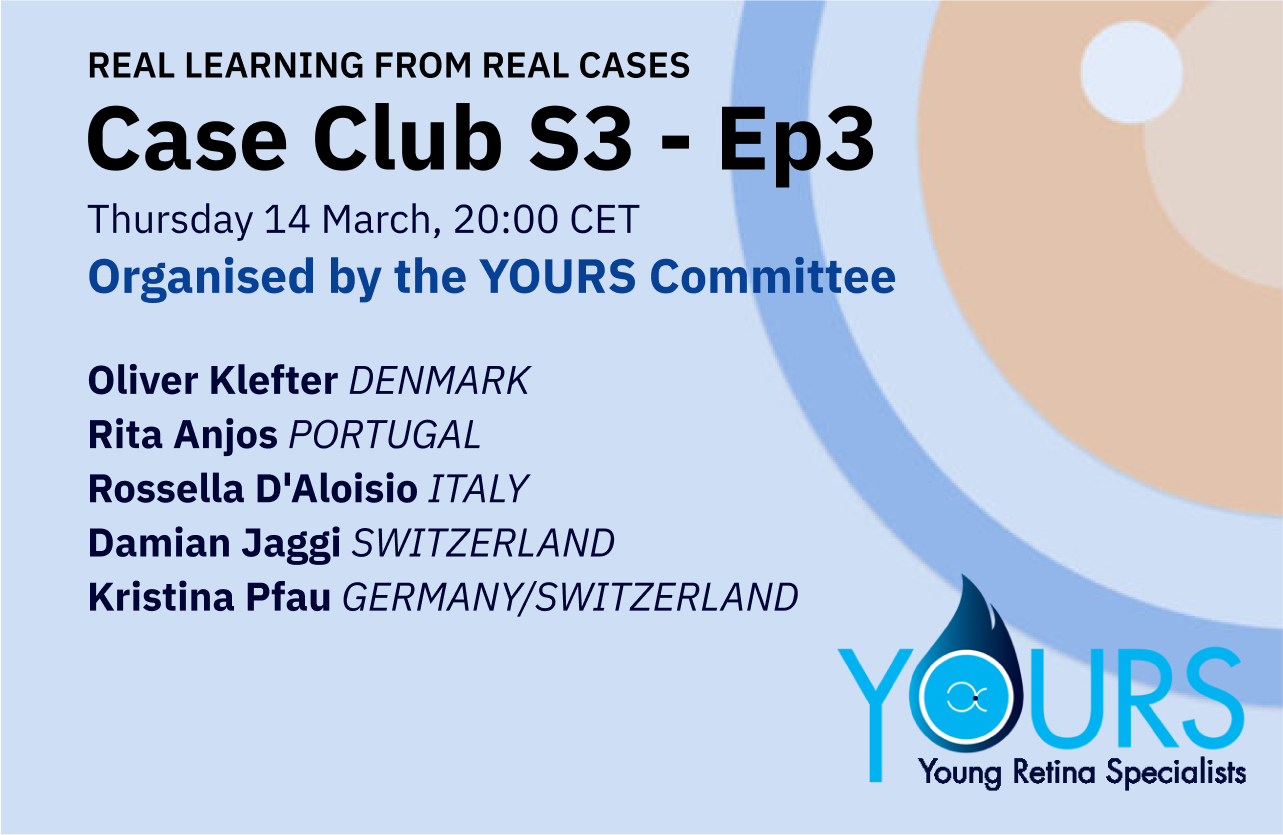 Feature image for Case Club S3 EP3, featuring presenters, Oliver Klefter (Denmark), Rita Anjos (Portugal), Rossella D’Aloisio (Italy), Damian Jaggi (Switzerland) & Kristina Pfau (Switzerland).