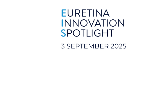 Euretina Innovation Spotlight (EIS), 3 September 2025. Links to "EIS" page.
