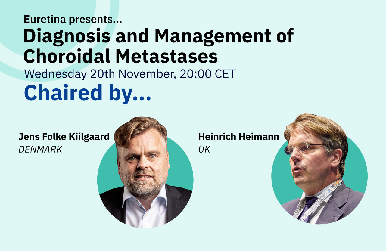 Feature image for Educational webinar, featuring headshots of chairs, Jens Folke Kiilgaard (Denmark) & Heinrich Heimann (UK).